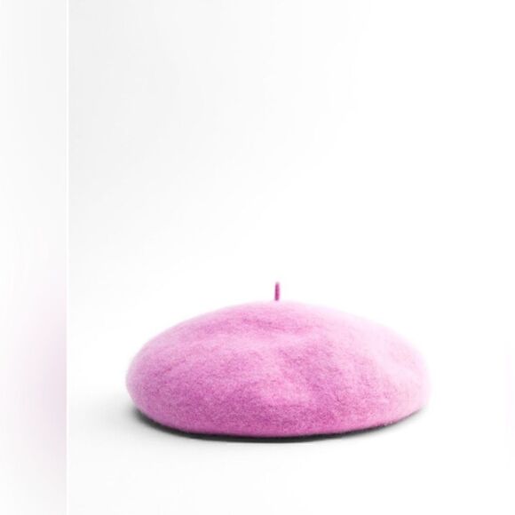 Zara Pink Wool Beret main image 6